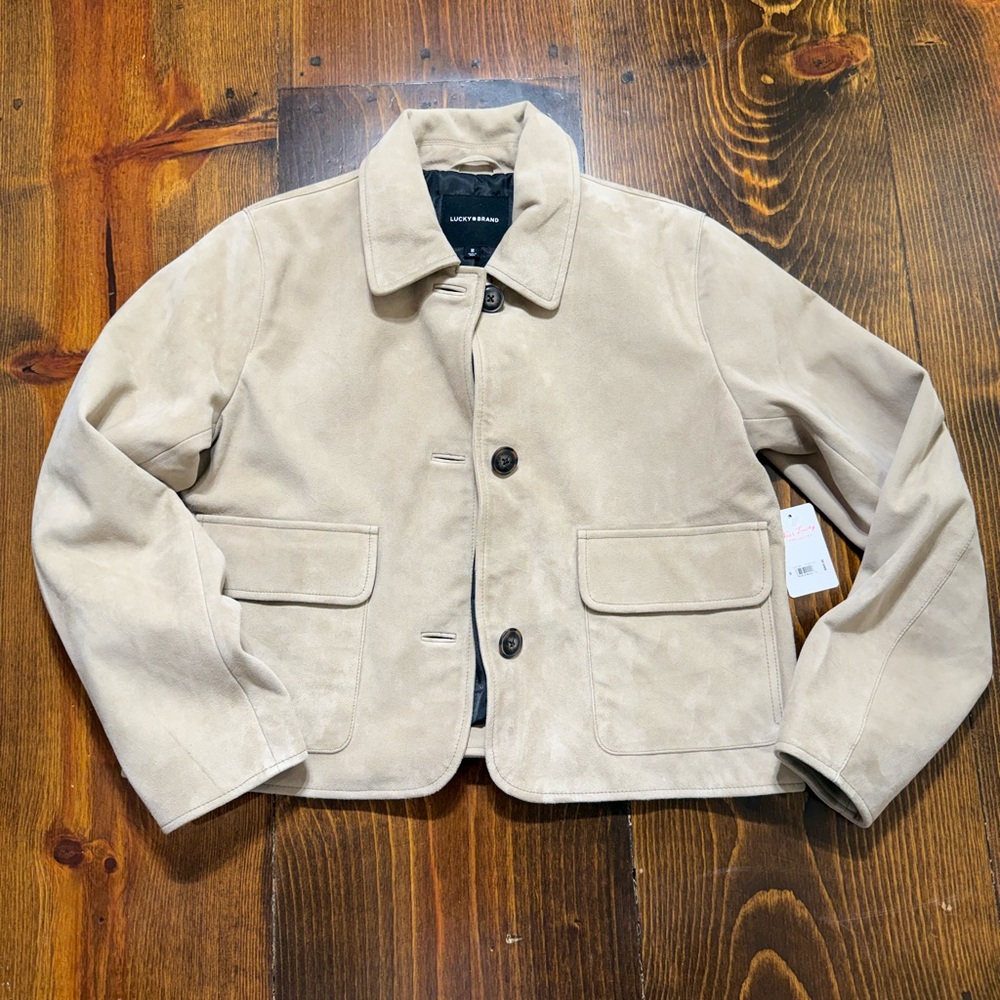 Suede Leather Jacket M - Picture 4 of 8
